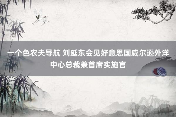 一个色农夫导航 刘延东会见好意思国威尔逊外洋中心总裁兼首席实施官