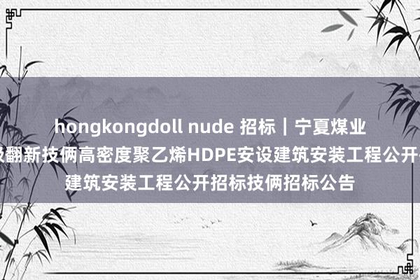 hongkongdoll nude 招标｜宁夏煤业MTP工艺技艺升级翻新技俩高密度聚乙烯HDPE安设建筑安装工程公开招标技俩招标公告