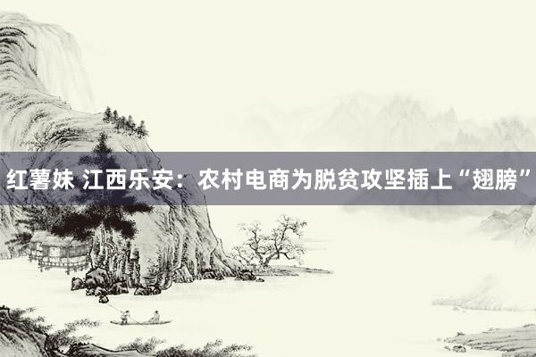红薯妹 江西乐安：农村电商为脱贫攻坚插上“翅膀”